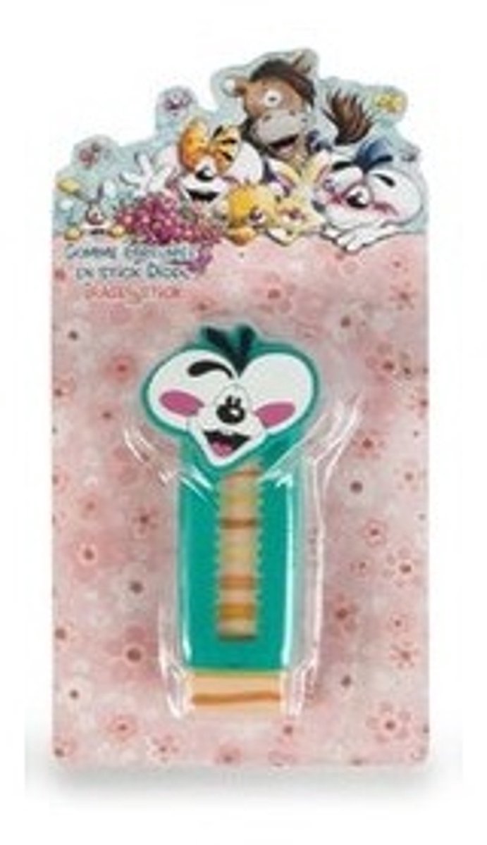 Diddl - gumstift - uitschuifbaar - Diddl in turquoise