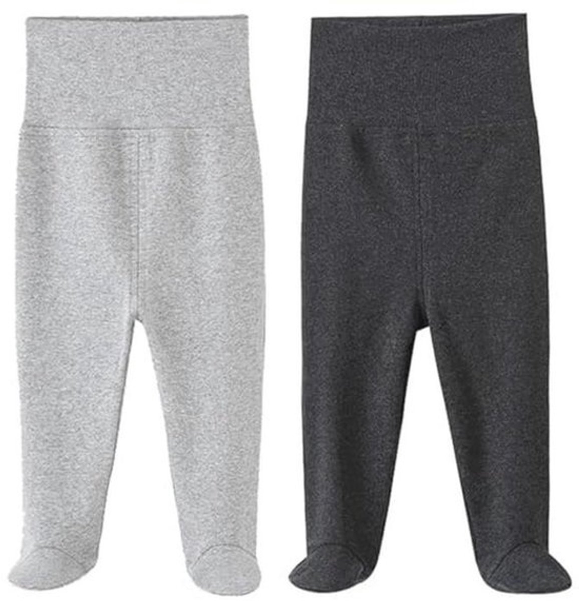 Unisex babybroek met voetjes voor 0-12 maanden