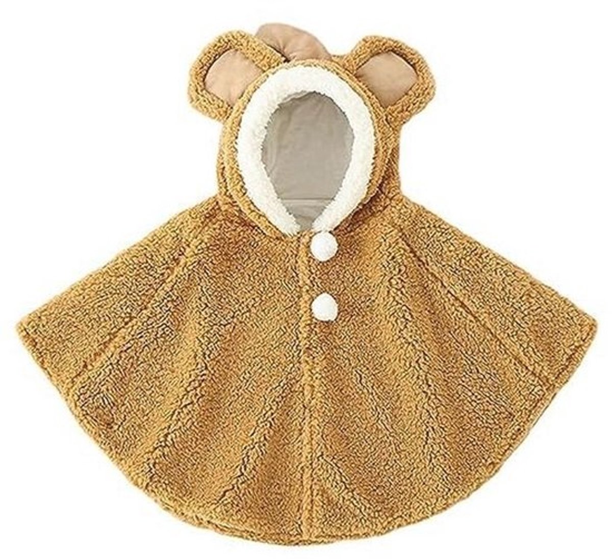 Hooded Cape voor Baby's - Zacht & Warm Poncho voor Peuters (0-3 Jaar)