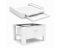 ProductXpert Stacko™ Wasmachine Verhoger met Tussenstuk - Stapelkit Wasmachine en Droger - Wit