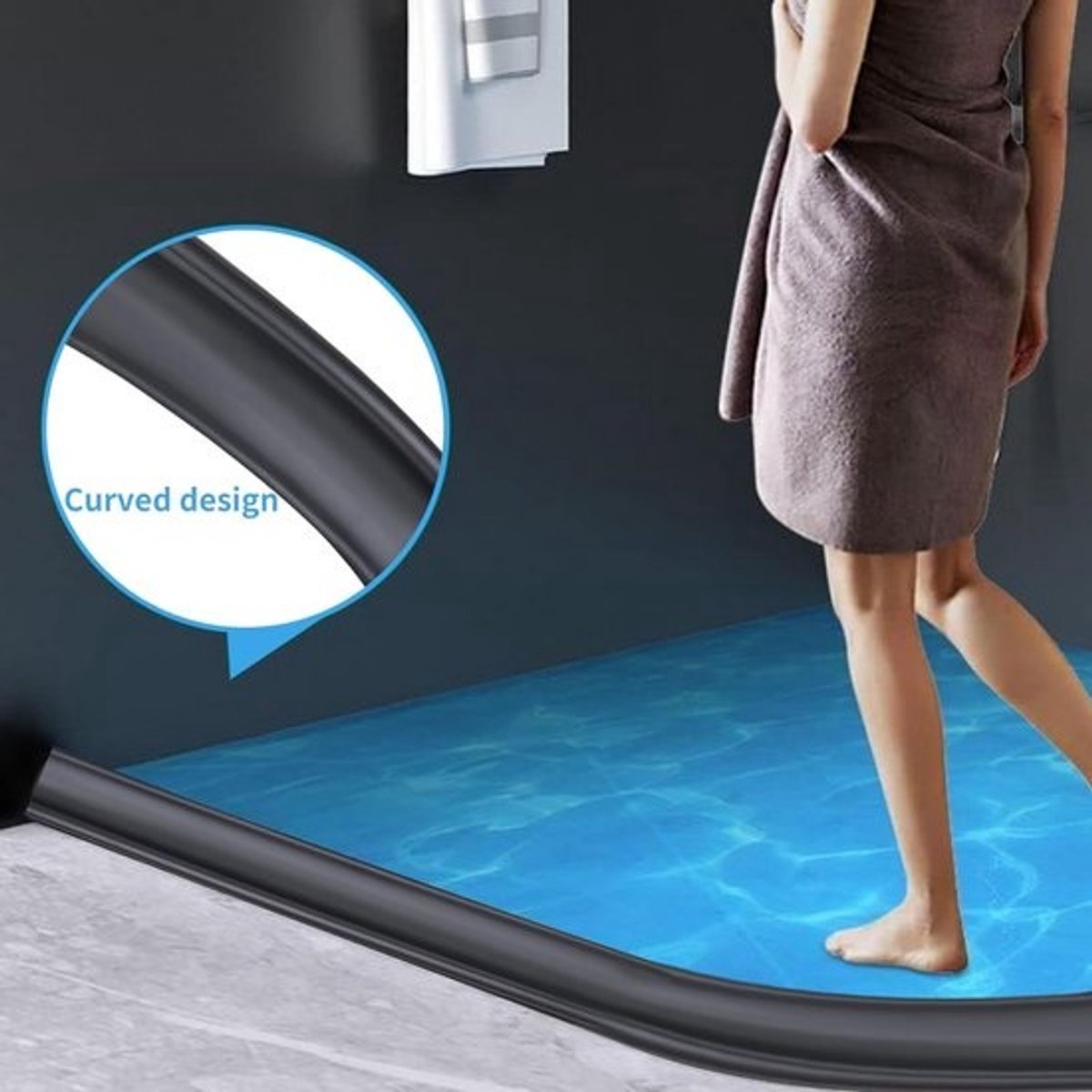 Flexibele Waterkerende Strip voor Douche en Badkamer - 2 Meter