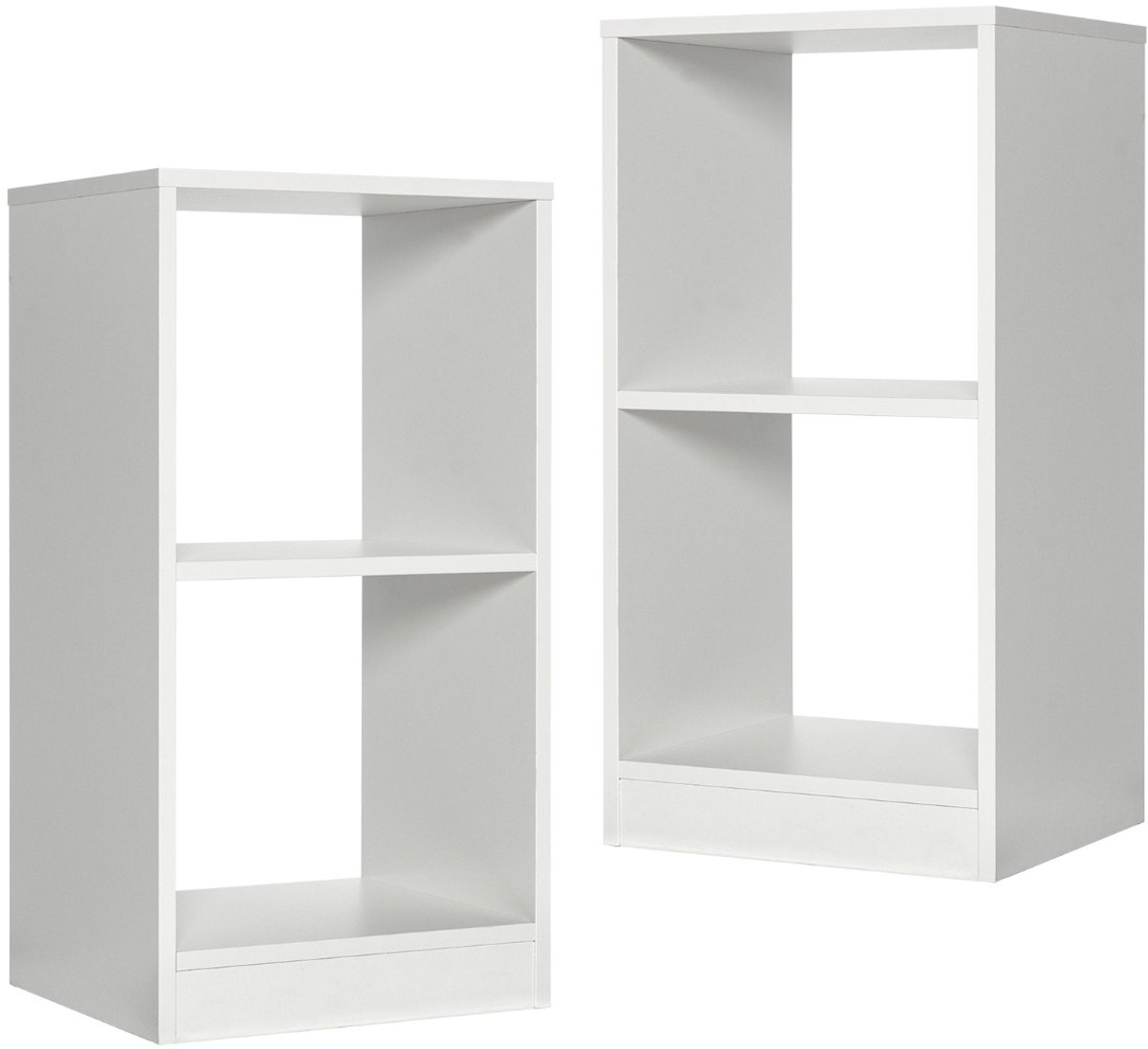 SureDeal® - Opbergrek - Delige Boekenkast Vinylplaat - Anti tip Apparaat - Studie Slaapkamer Woonkamer - 38x33x72,5 cm - Wit