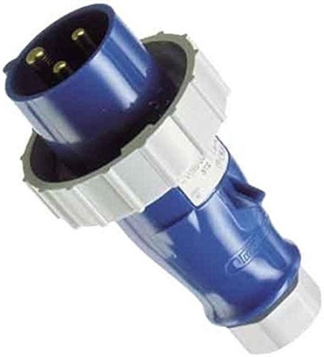 CEE Stekker - Krachtstroomstekker Stekker - Elektrische Aansluiting - Schroef Terminals - 16A 3P 230V - Zwart