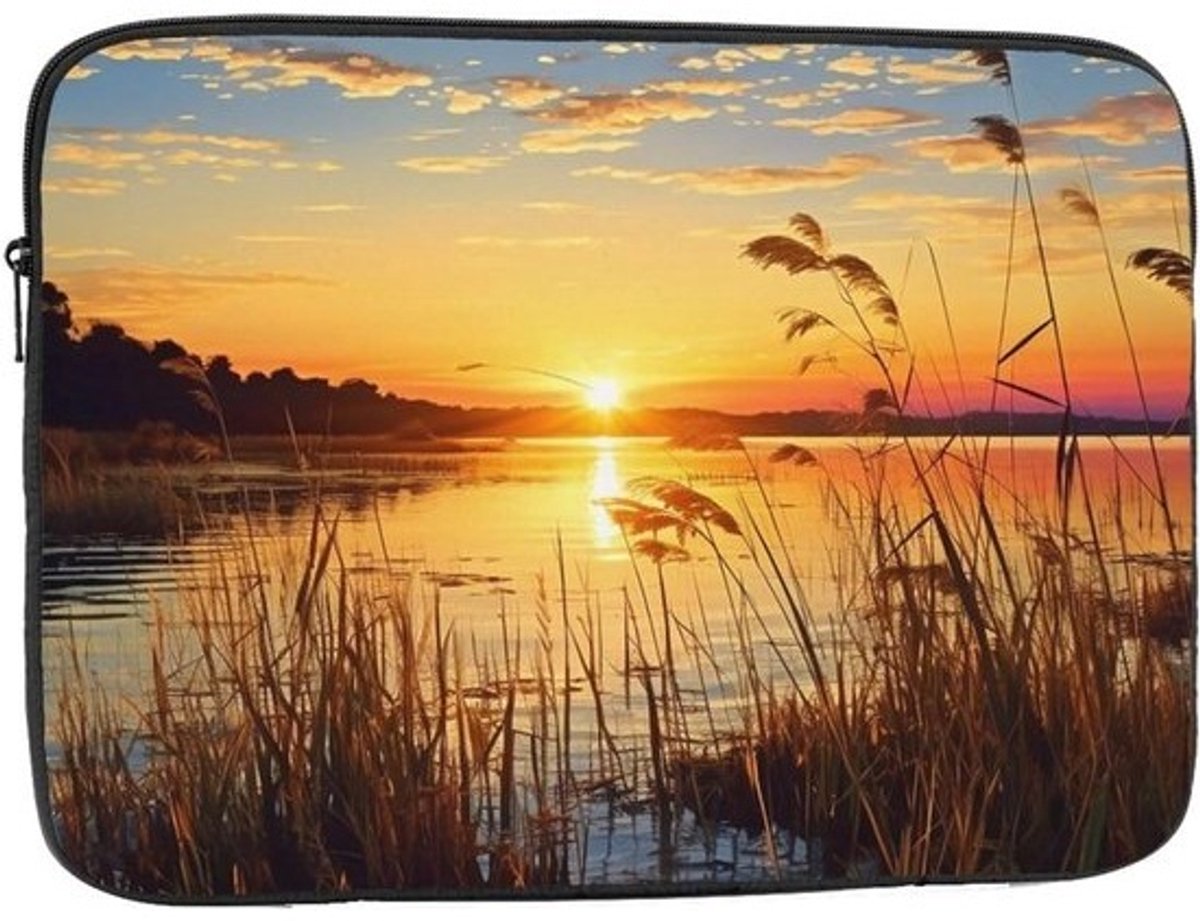 Laptophoes 17 inch - Beschermende Notebook Case - Veilig Transport - Schokbestendig Ontwerp - Slim Fit - Zwart