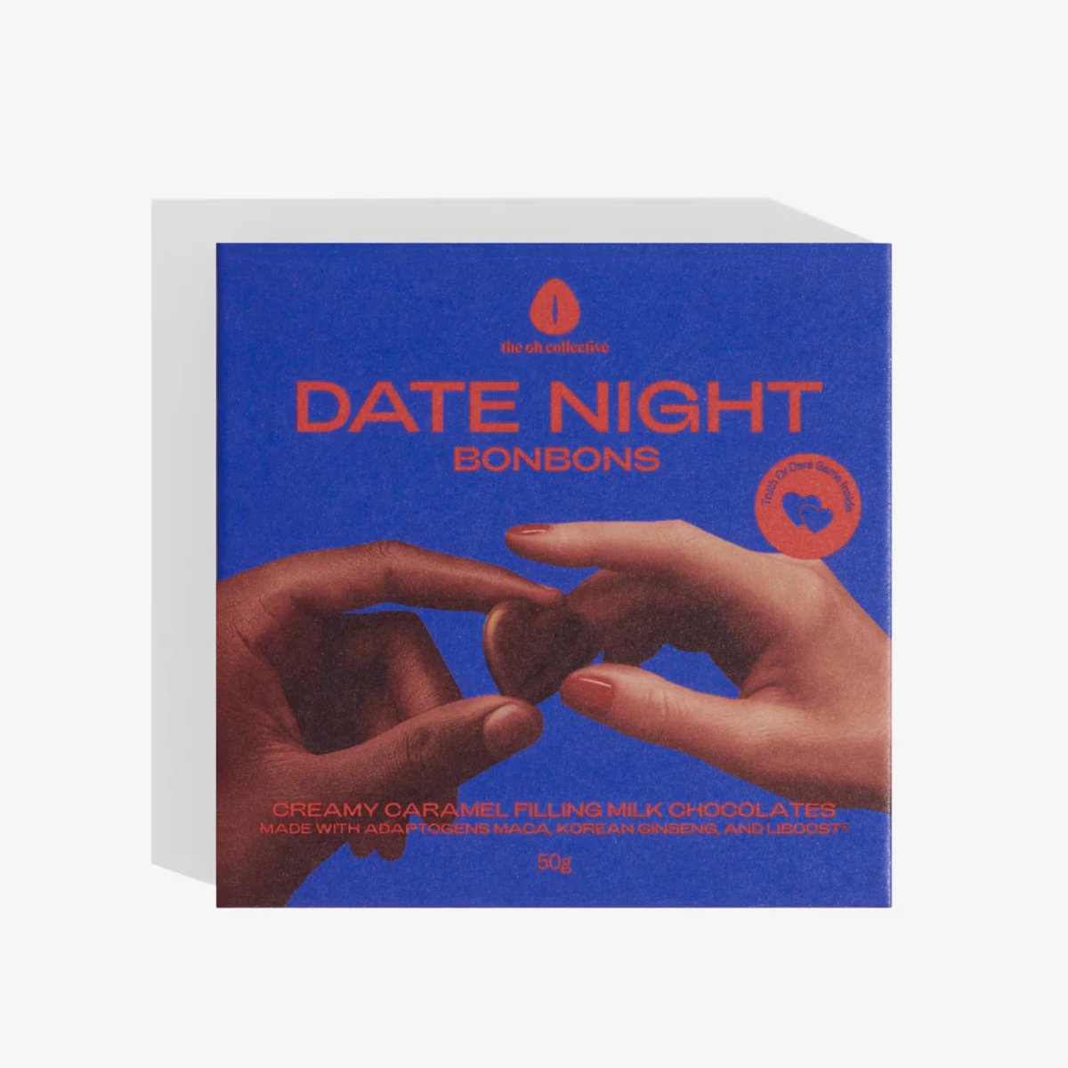 Date Night Bonbons | Lustopwekkende Chocolades | Sex Chocolades | 100% natuurlijk | Maca, Ginseng en Damiana | Melkchocolade met Karamel | Inclusief Truth or Dare Spel | 4 Stuks