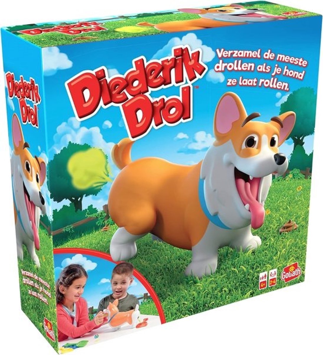 Actiespel - Drolletjes spel - Familie spel - Interactief poepend spel - 27x27x9 cm - Multi