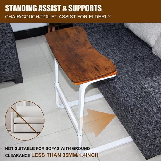 Zit-sta hulpmiddel - Sta-op hulp - Mobiliteit verbeteren - Met afneembare lade - 62 x 45 x 71 cm — afbeelding 2