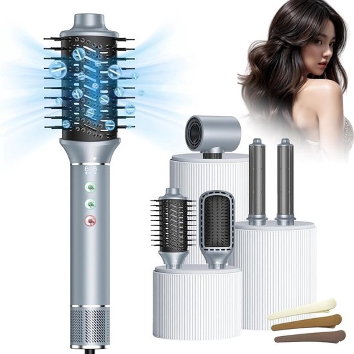 Haar Styler - Luchtstyler Krultang - Snel Haar Modelleren - 5-in-1 Functies - 130.000 RPM
