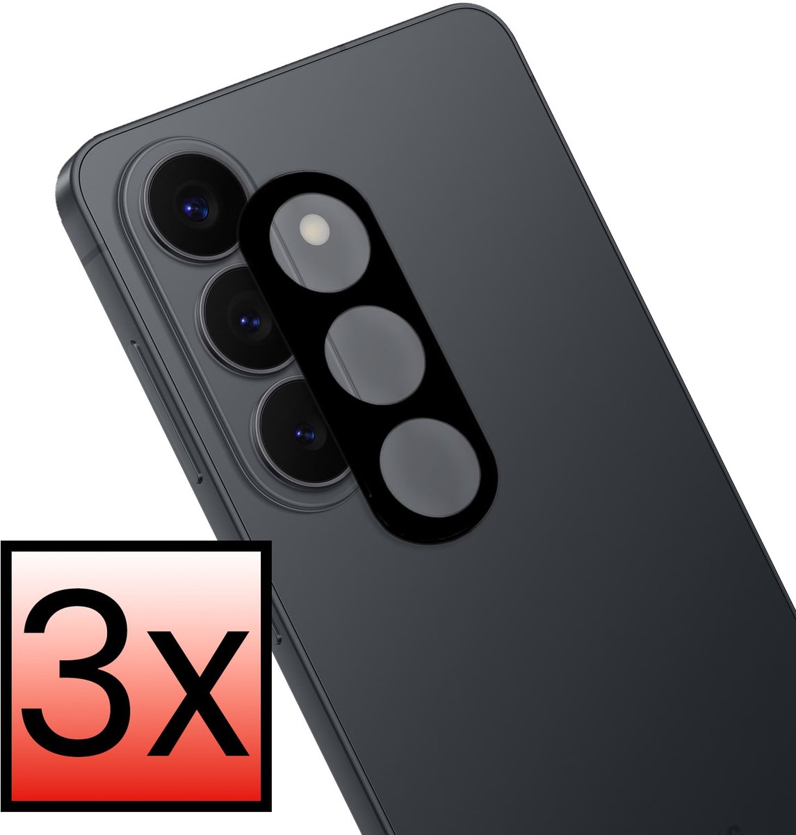 Camera Lens Protector - 3 Stuks - Geschikt voor Samsung Galaxy S26 FE - Camera Screenprotector - Beschermglas - Gehard Glas - Tempered Glass - Screen Protector