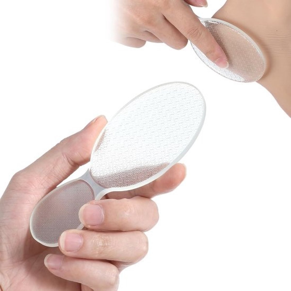 Voetvijl Puimsteen - Eeltverwijderaar Huid - Gladde Voeten - Nano Glas Materiaal - 12.7 cm Lengte - Transparant