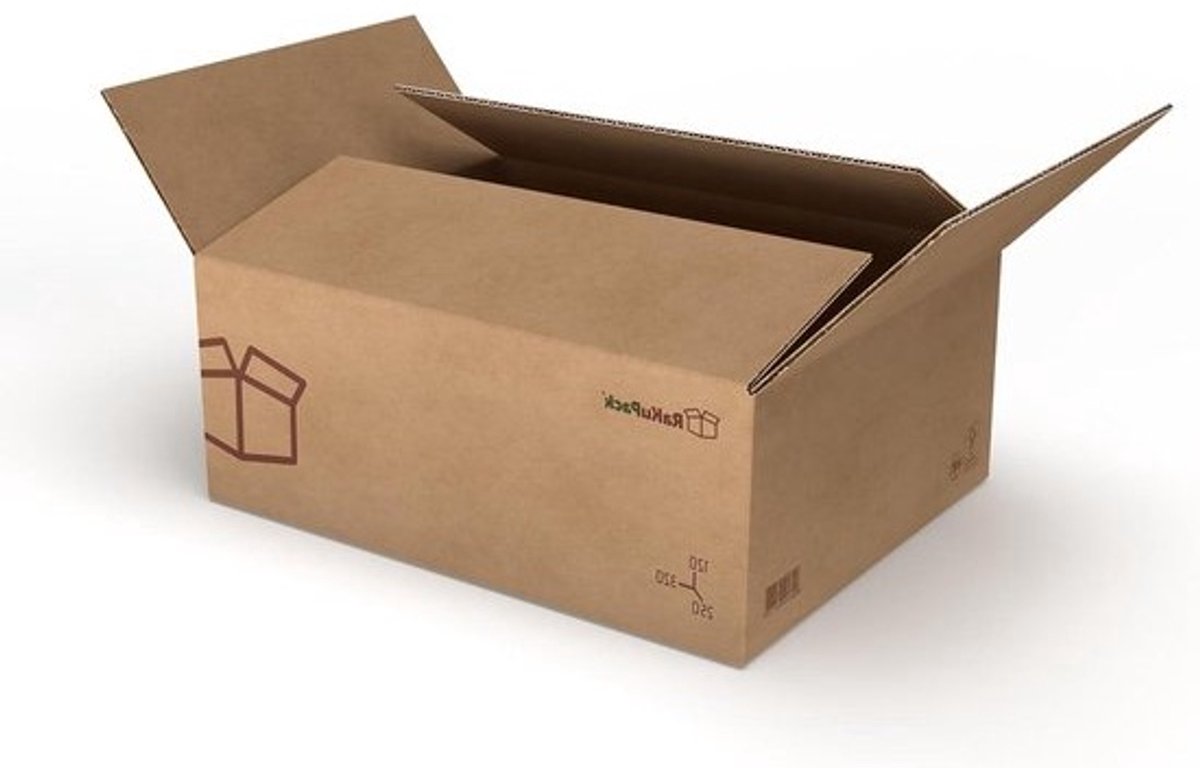 Verzenddozen Vouwkarton - Verpakkingdozen Opslagdozen - Goederen Versturen - FSC Gecertificeerd Karton - 320 x 250 x 120 mm - Bruin
