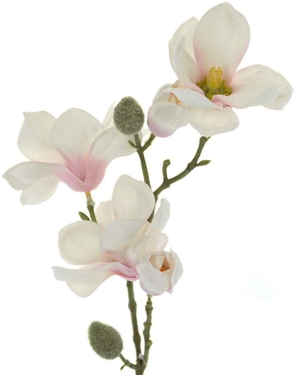 DPI Magnoliatak Wit & Roze 42 cm - Kunstbloemen