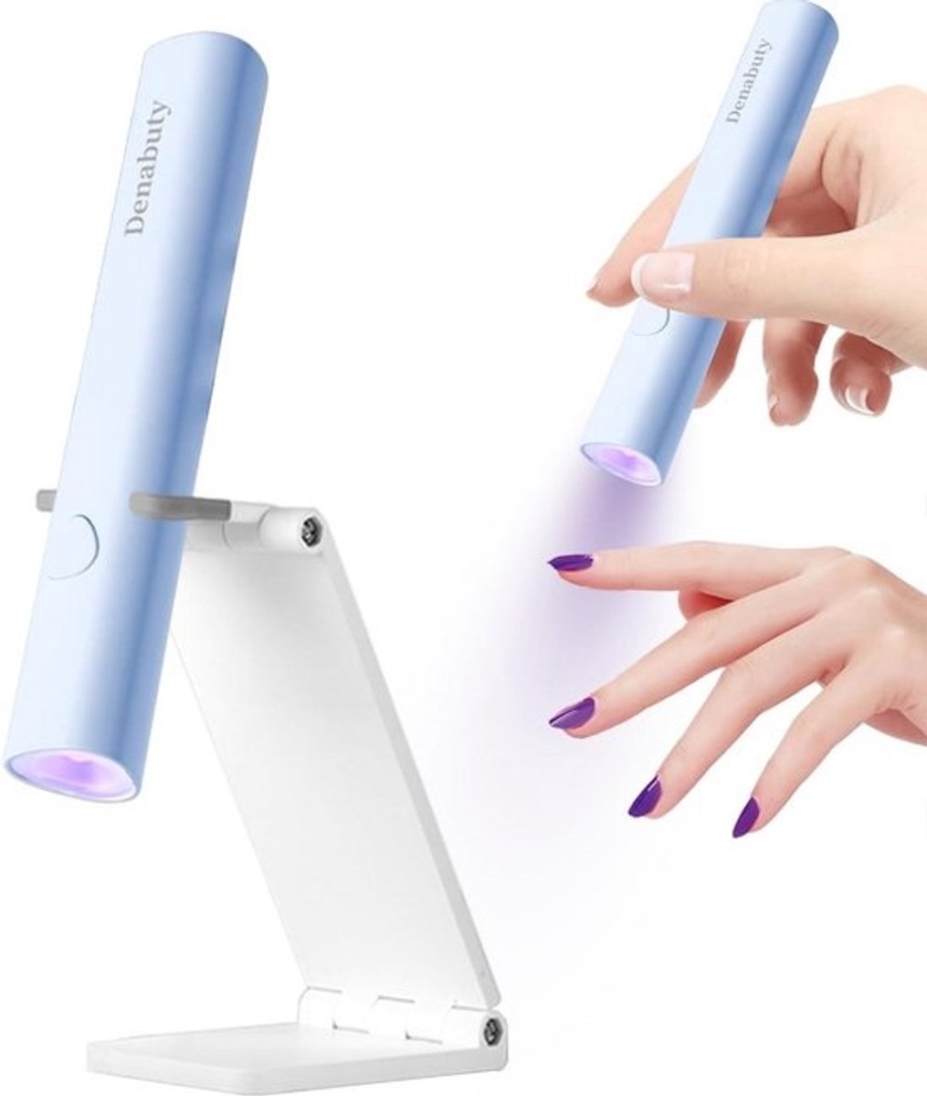 Draagbare Mini UV LED Nagellamp voor Gelnagels - Oplaadbare Nageldroger met USB en Flash Cure Technologie