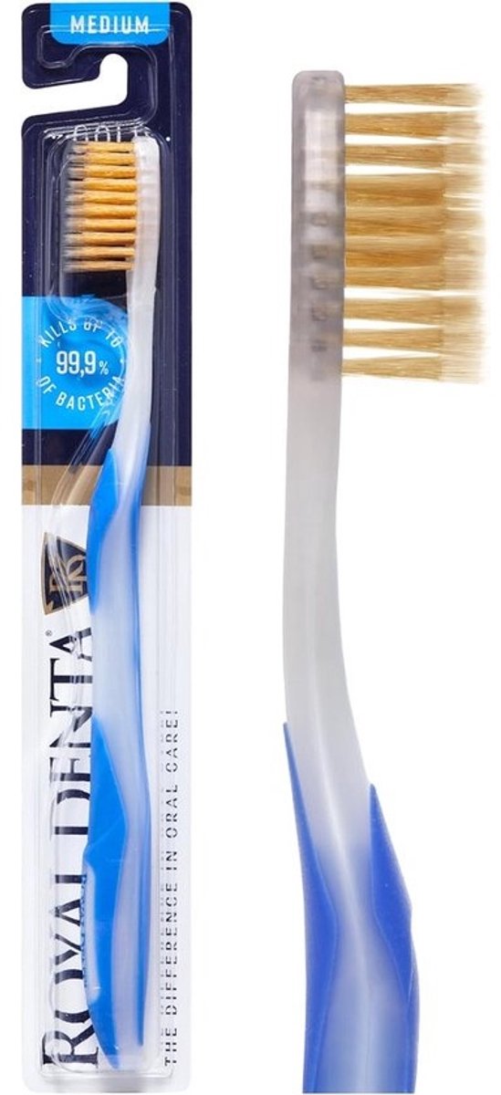 Tandemstof Tandeborstel met Nano Goud deeltjes - Blauw