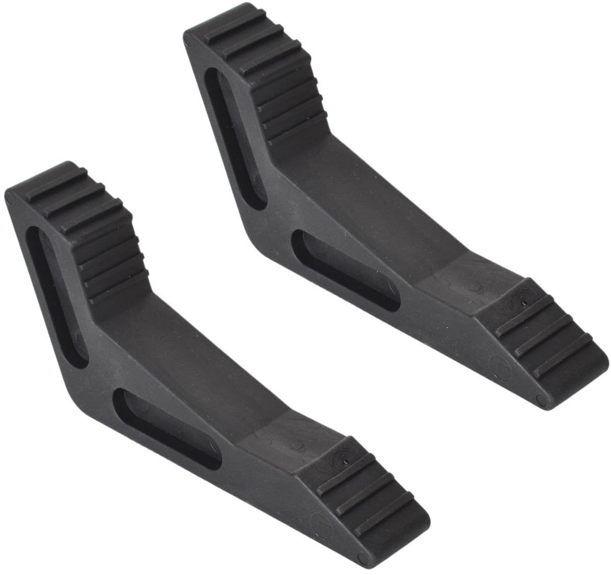 Rubberen Deurstopper - Antislip en botsbestendig - Voor alle vloeren en deuren - Zwart - 2 stuks