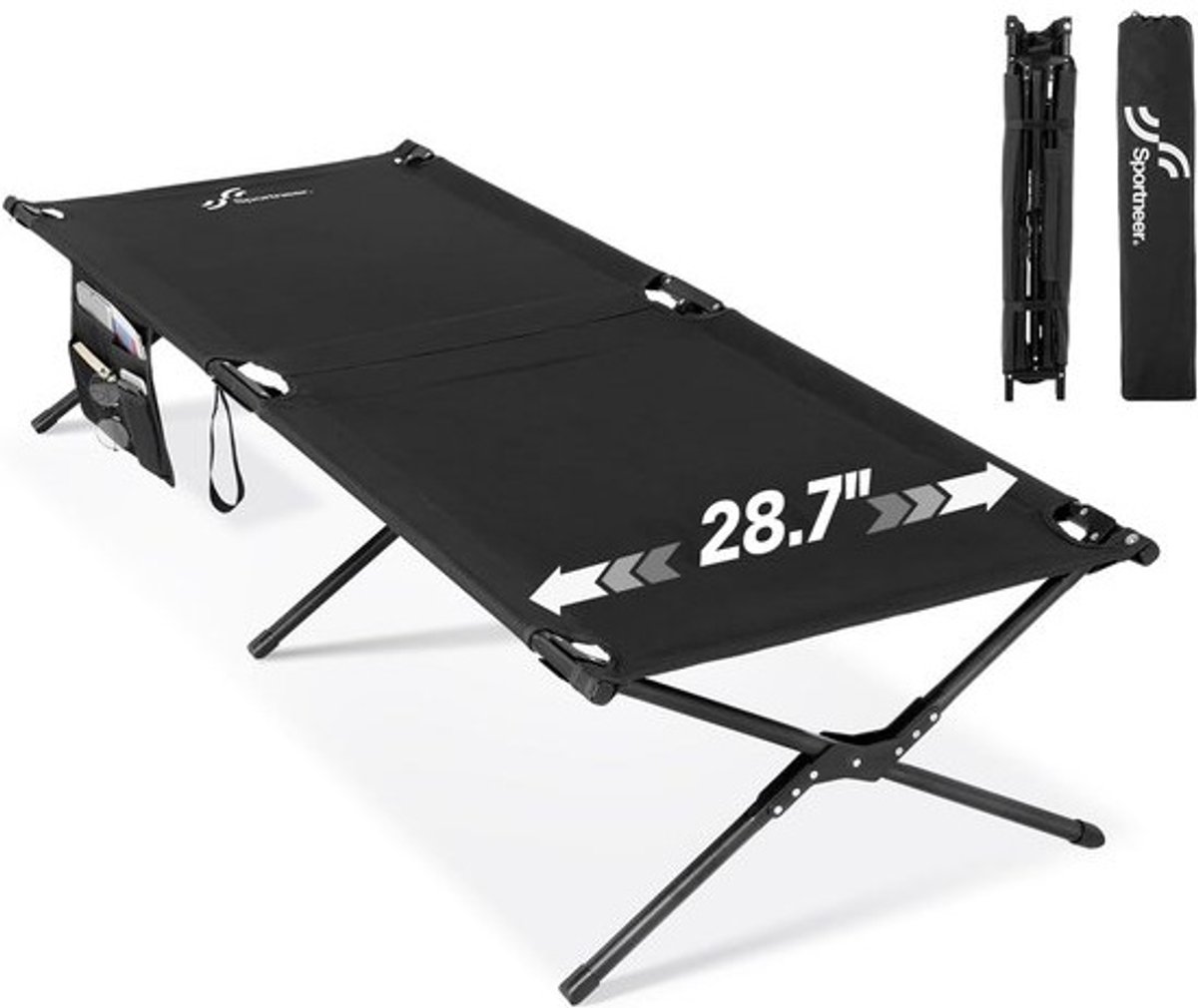 Veldbed - Campeerbed - Vouwbed - Stretcher - Opvouwbaar met draagtas - Slaapbed