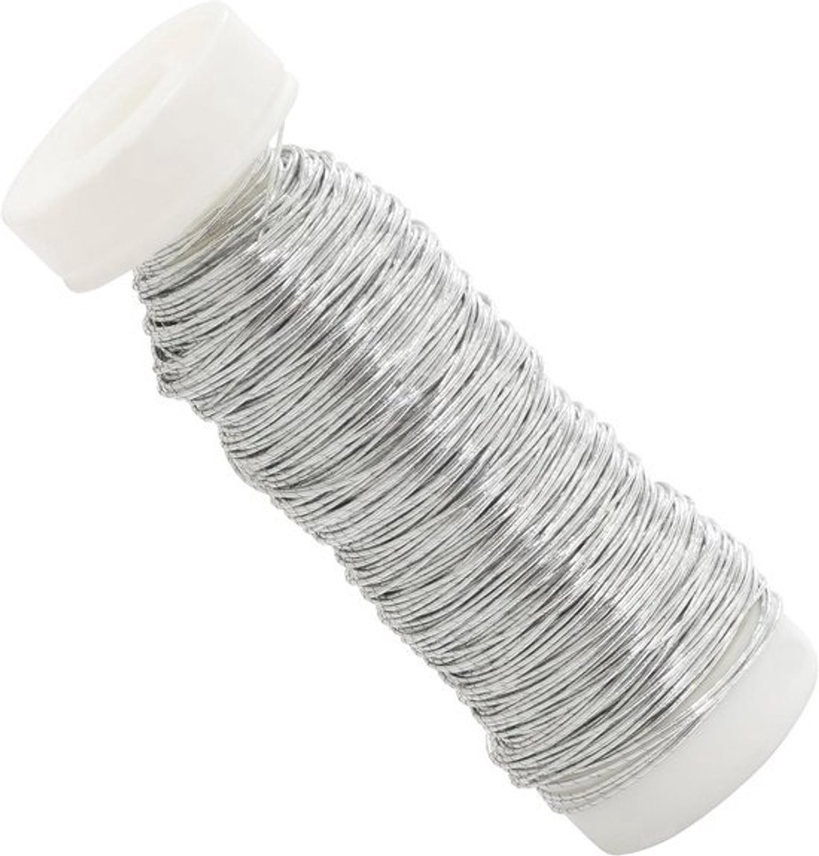 Wikkeldraad voor bloemist 0.3 mm x 50 m - Creatieve bloemschik oplossingen - Zilver kleur