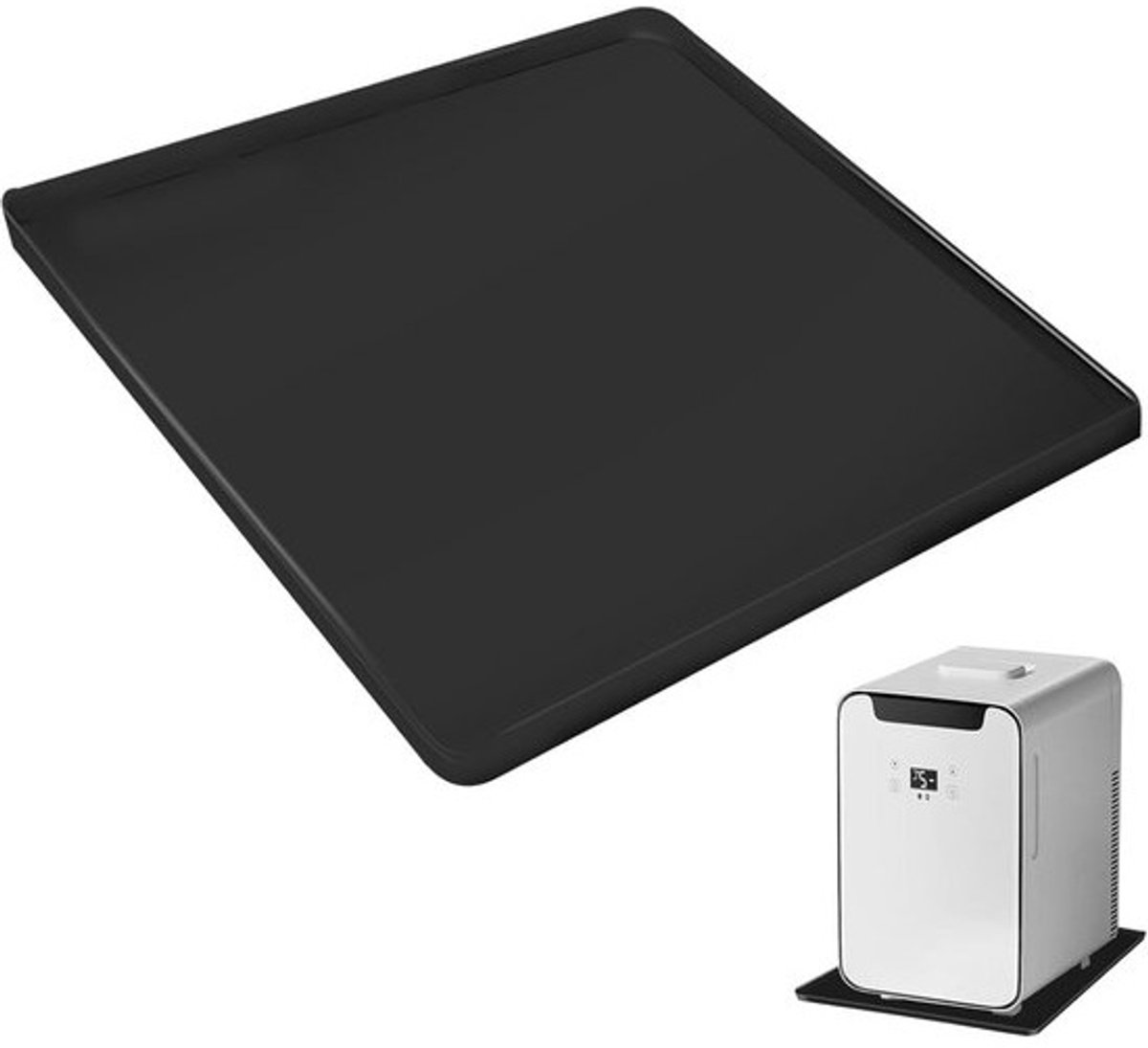 Lekbak onder Koelkast of Wasmachine - Siliconen Vloermat 60x60 cm - Waterdichte Antislip Beschermer