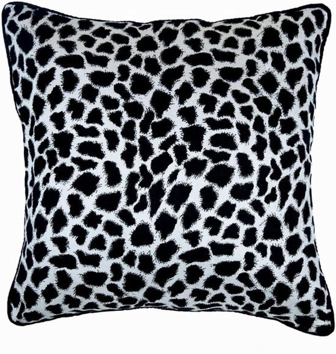 Decoratieve Kussenhoes - Sierkussenhoes Fluweel - Woonkamer Decoratie - 100% Handgemaakt - 50 x 50 cm - Zwart