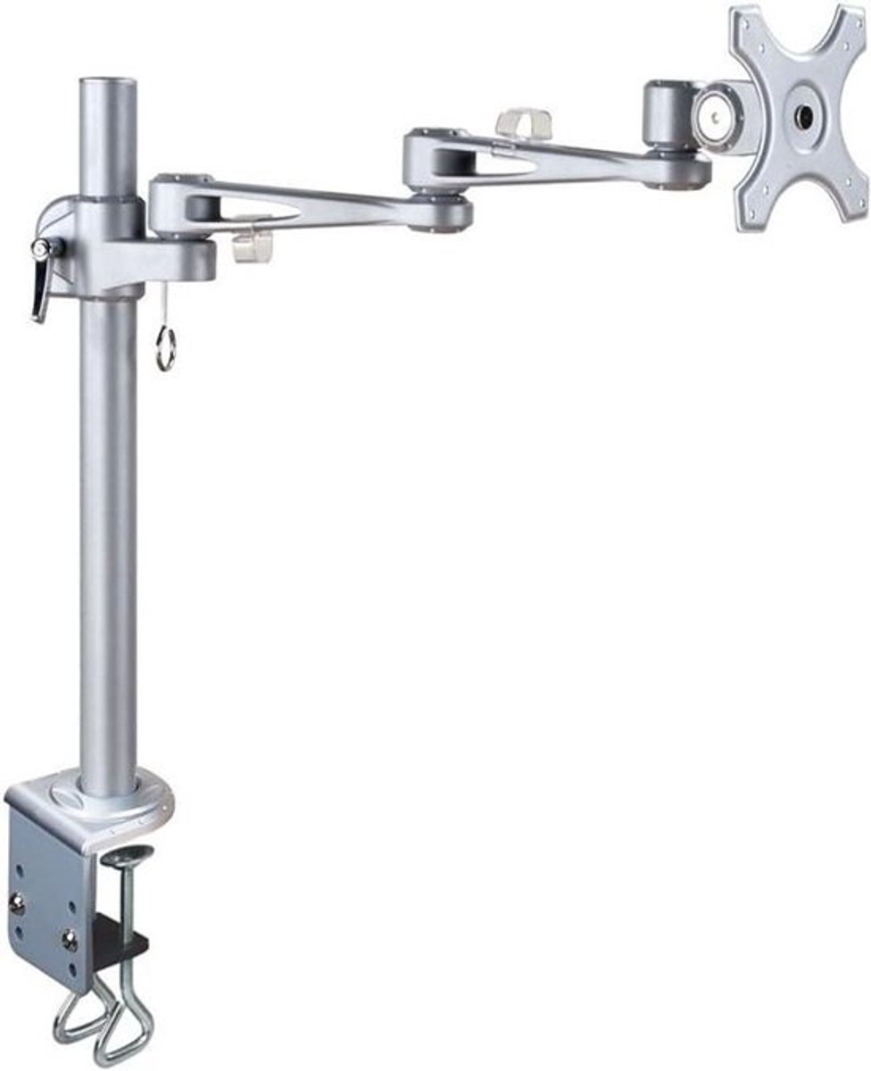 Bureausteun Monitor - Bureauhouder Scherm - Ergonomisch Werken - In Hoogte Verstelbaar - 65 cm - Wit