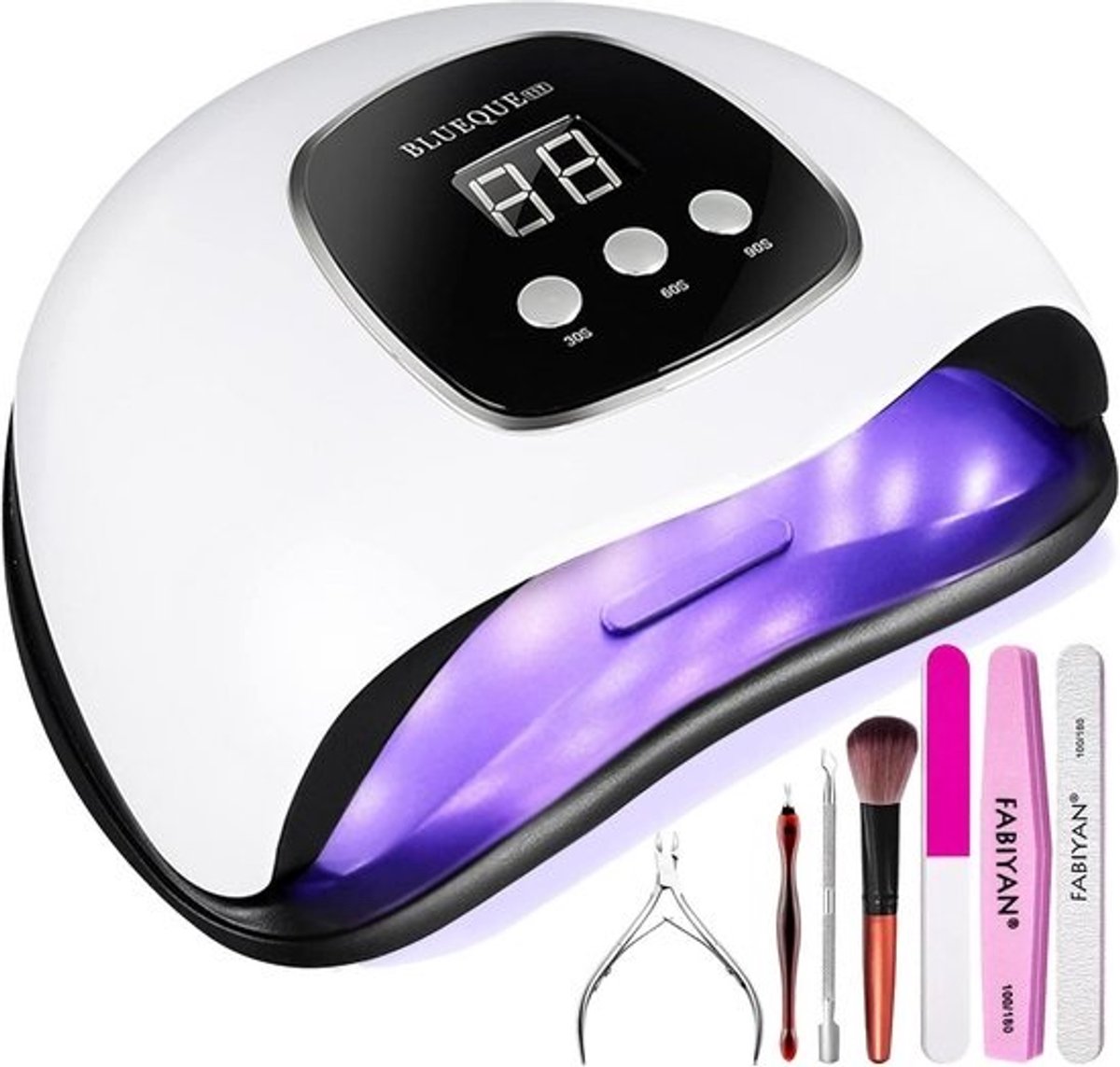 Draagbare UV LED Nagellamp 48W met Timer voor Gel- en Gelnagellak