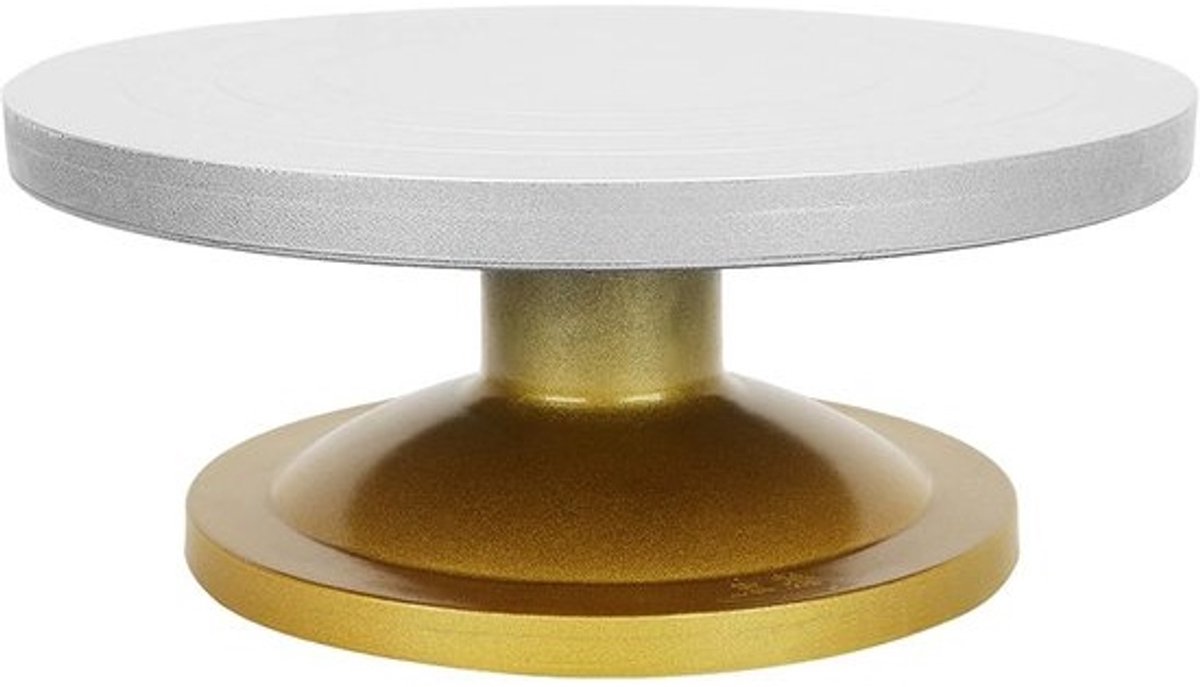 Keramiek Draaitafel 30 cm Zilver Vaatwerk Draaiplateau voor Ambachtelijk Pottenbakken