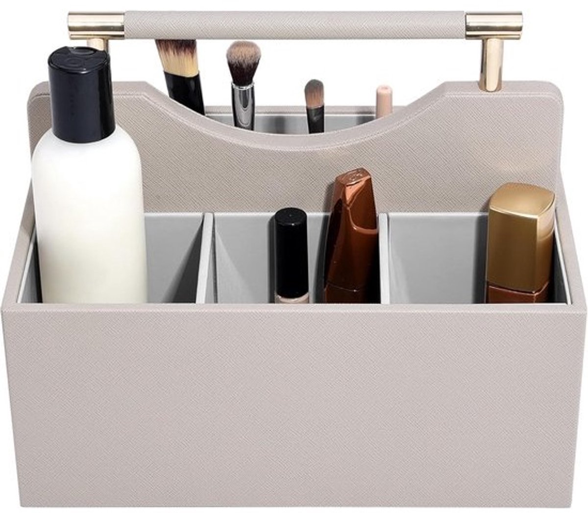 Cosmetische Organizer Opslag Taupe voor Make-up en Gereedschap