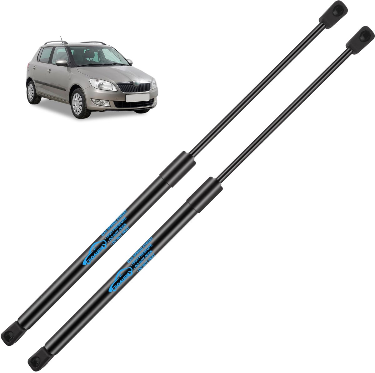 2X Gasveer Achterklep voor Skoda Fabia II 542 545 1.2L-1.9L 2006-2014 - ShopVlot