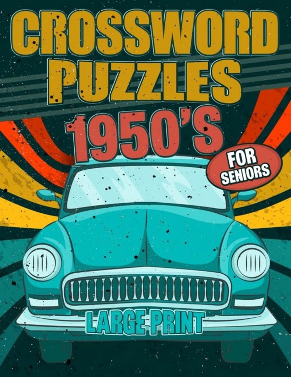 Groot Letter Kruiswoordpuzzels 1950s tot 1990s Thema's Nostalgie Puzzelboek