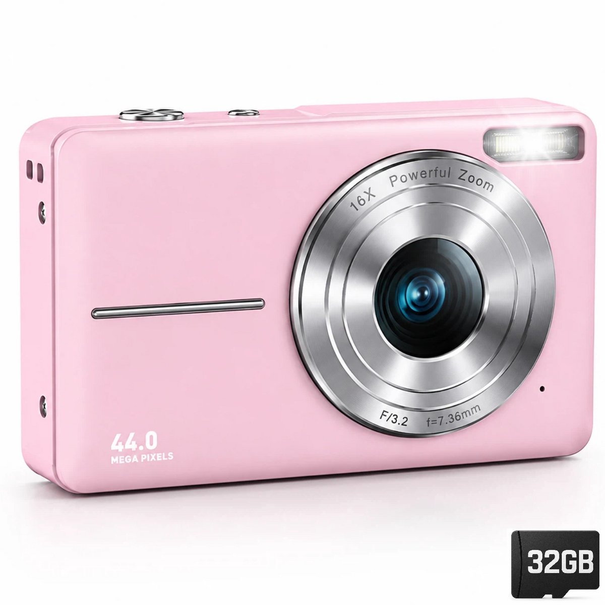 Digitale camera - compact camera - 1080P - autofocus en 16x zoom - 64GB kaart