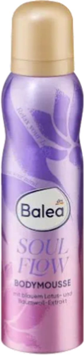 Balea Bodymousse Soul Flow | 1x 150 ml - Met blauwe lotus en katoenextract | Bodylotion Limited Edition 2026