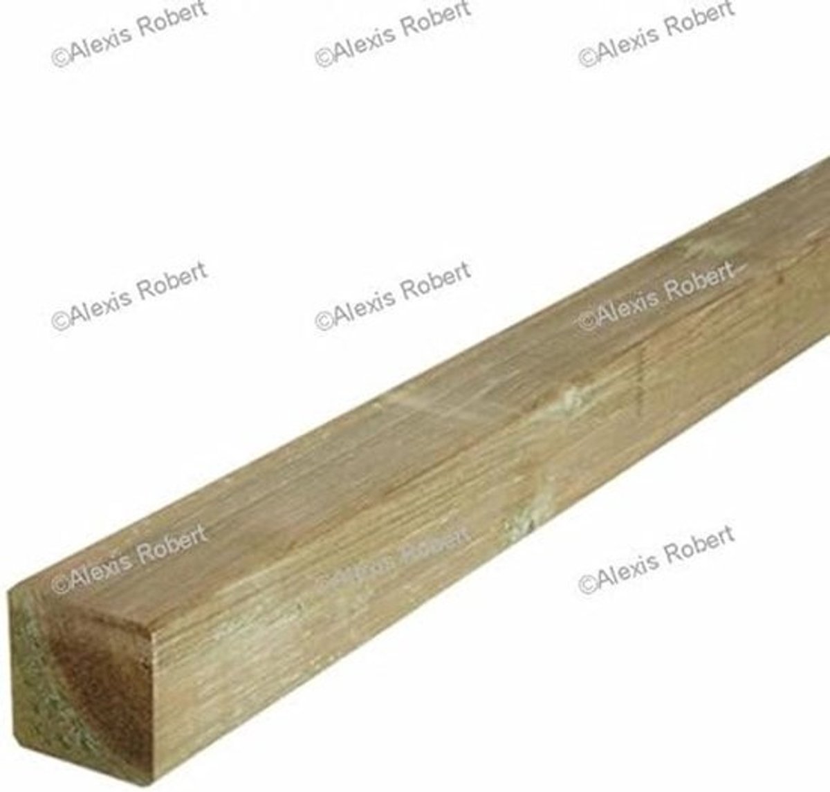 Houten paal - Vierkante paal - Tuinafscheiding maken - Autoclave behandeld - 7x7x120 cm - Bruin