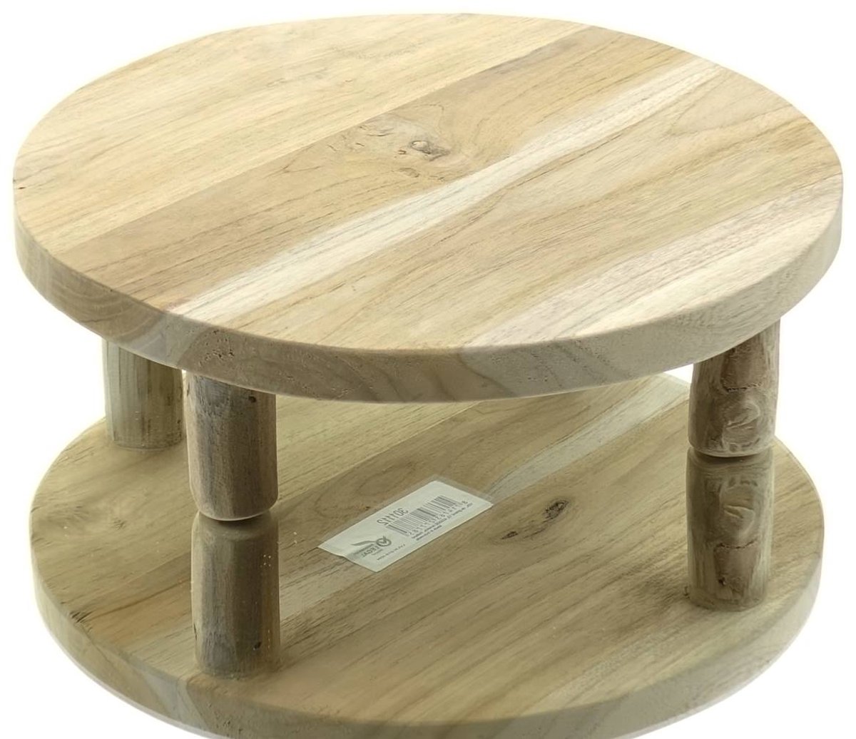 Houten tableau op pootjes - doorsnee 30 cm — cadeau in Wonen & Interieur - foto 7