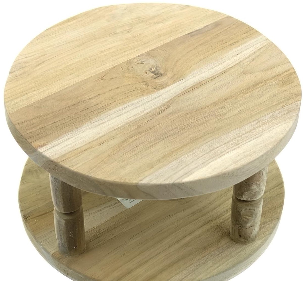 Houten tableau op pootjes - doorsnee 30 cm — cadeau in Wonen & Interieur - foto 6