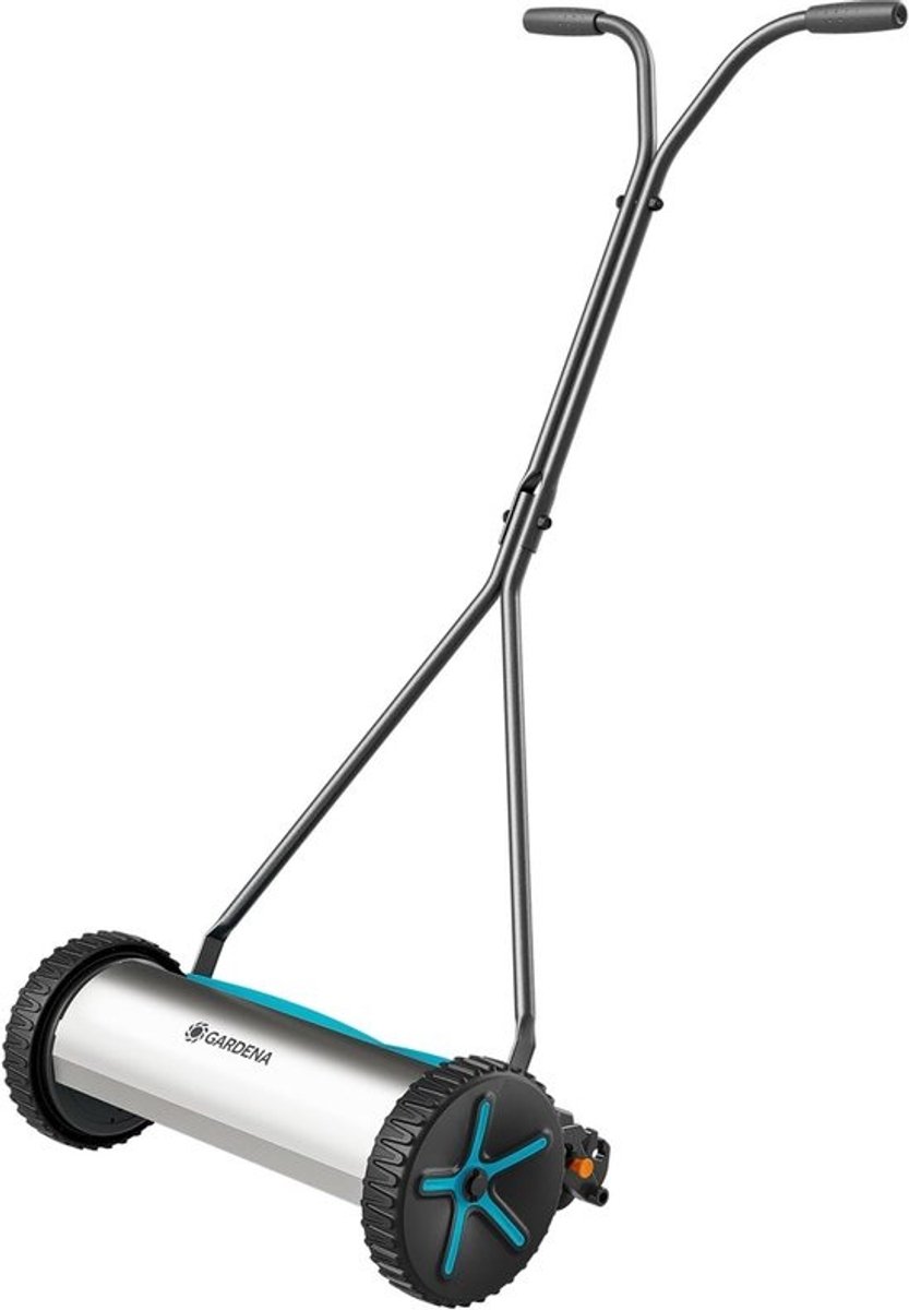 Kooimesmaaier - Handgrasmaaier - Engels Gazon Maaien - Wrijvingsloze Technologie - 40 cm Maaibreedte - Grijs