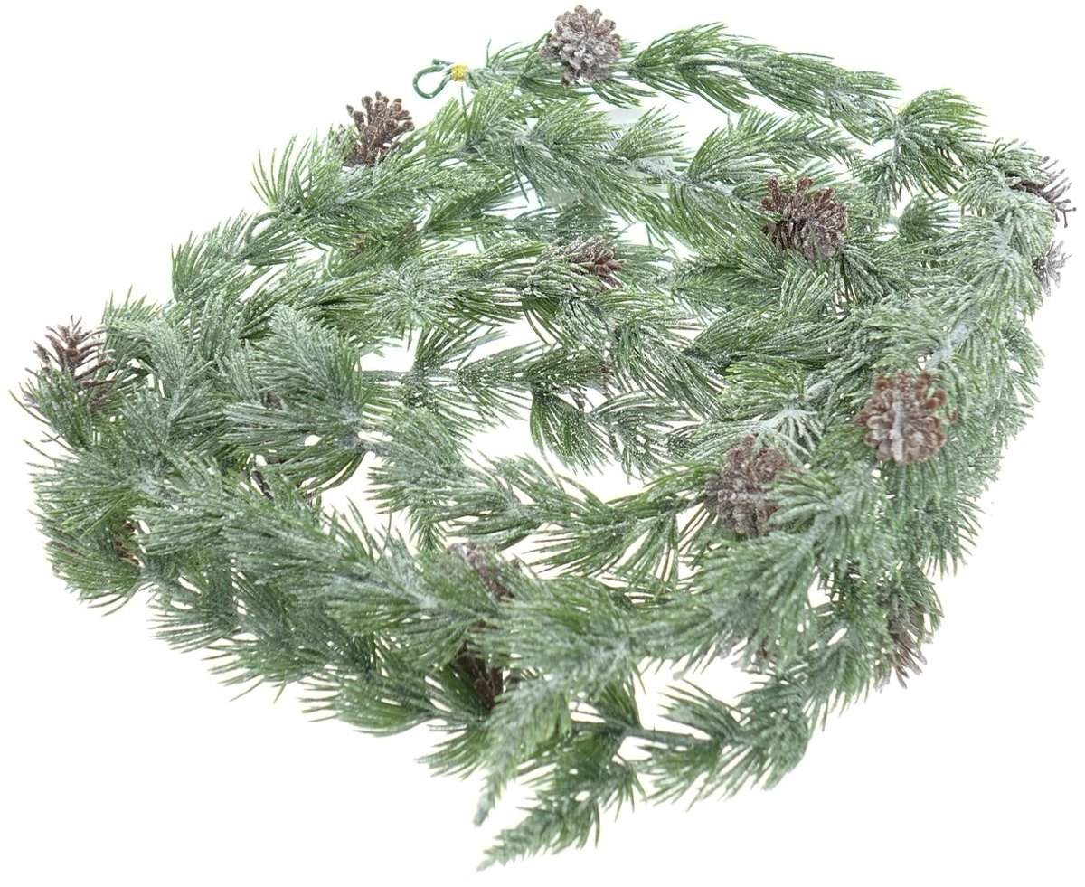 Gasper kerstslinger ceder berijpt dennenappels 180 cm - kunstplanten