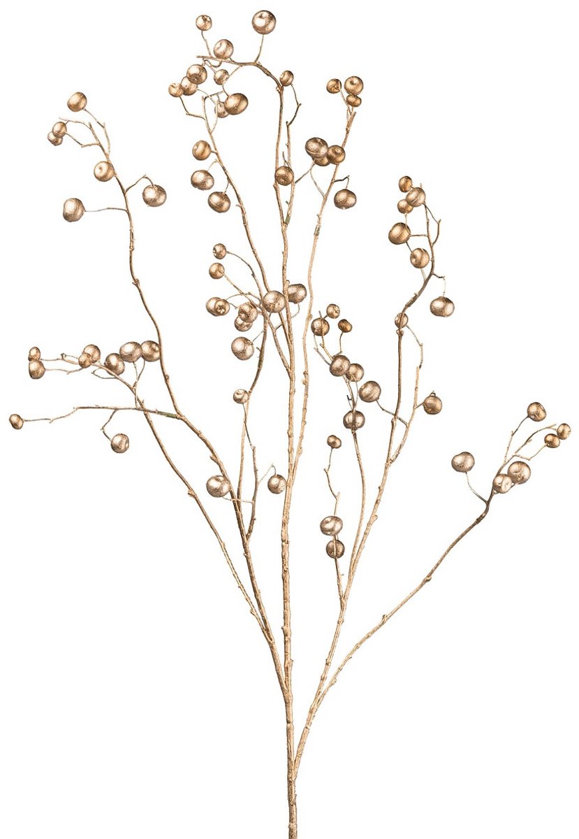 Gasper Kerstdecoratie Sierappeltak Goudkleurig 136 cm - Kunstplanten