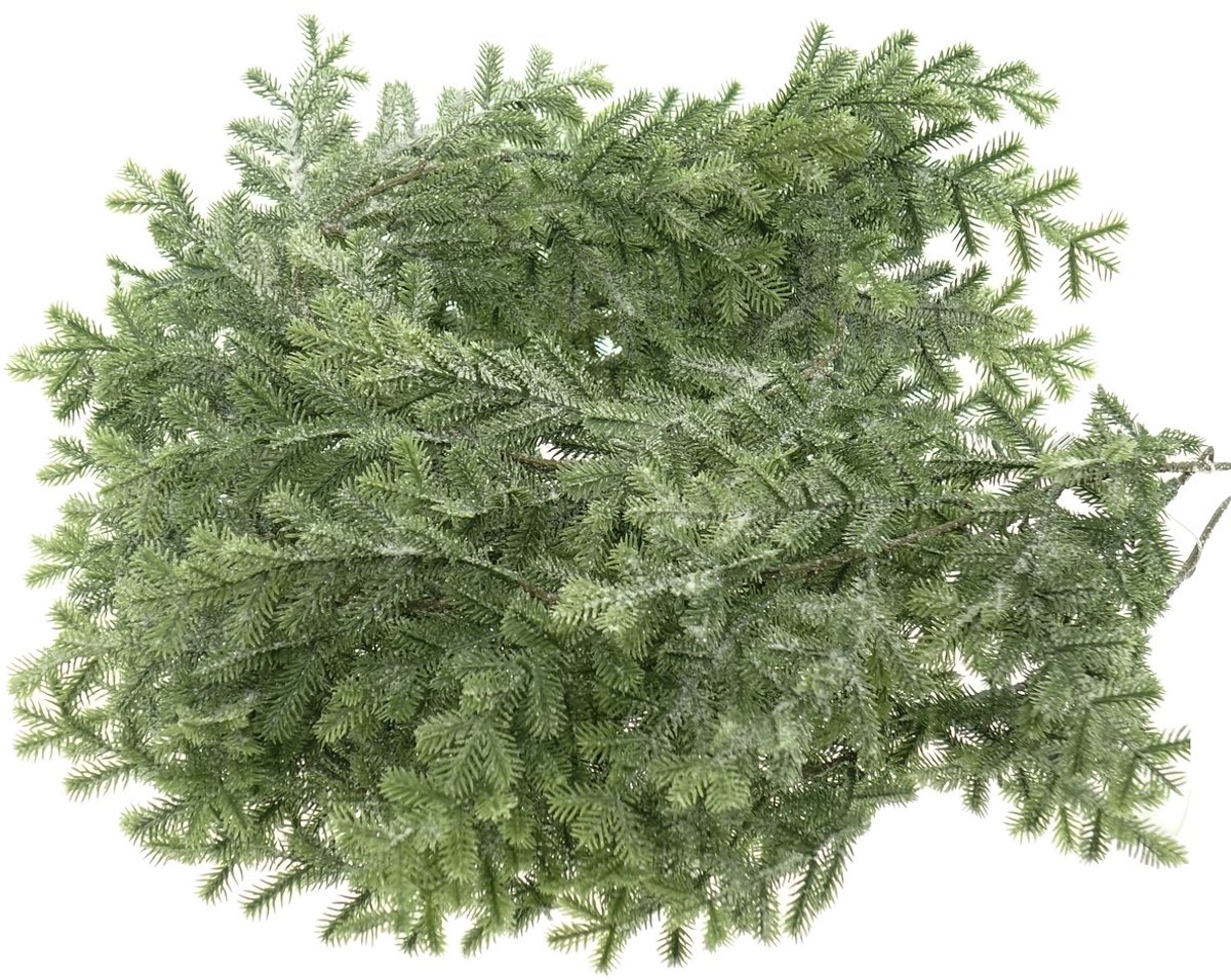Gasper Kerstslinger Mini-taxus Groen berijpt 169 cm - Kunstplanten
