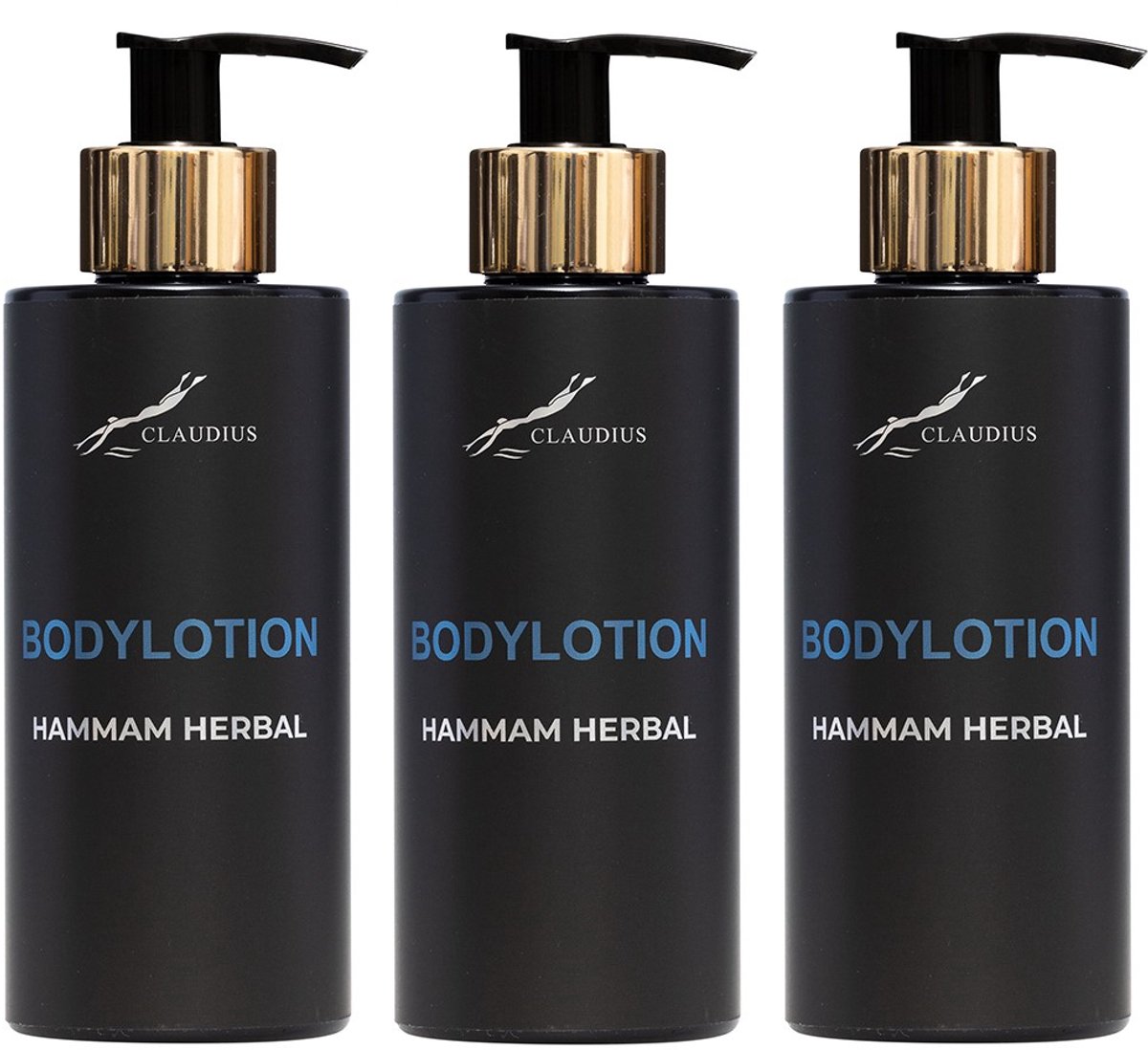 Showergel Hammam Herbal 300 ml - gouden pomp - 3 stuks