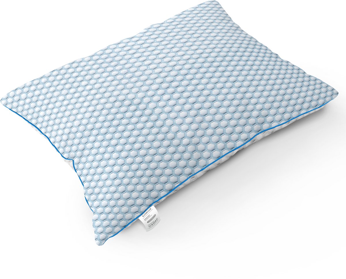 Comfeur Hoofdkussen Memory Foam - Verkoelend Kussen - Ergonomisch kussen voor zij, rug- en buikslapers - Afstelbaar Traagschuim - Vermindert Nekklachten - 60 x 70 cm