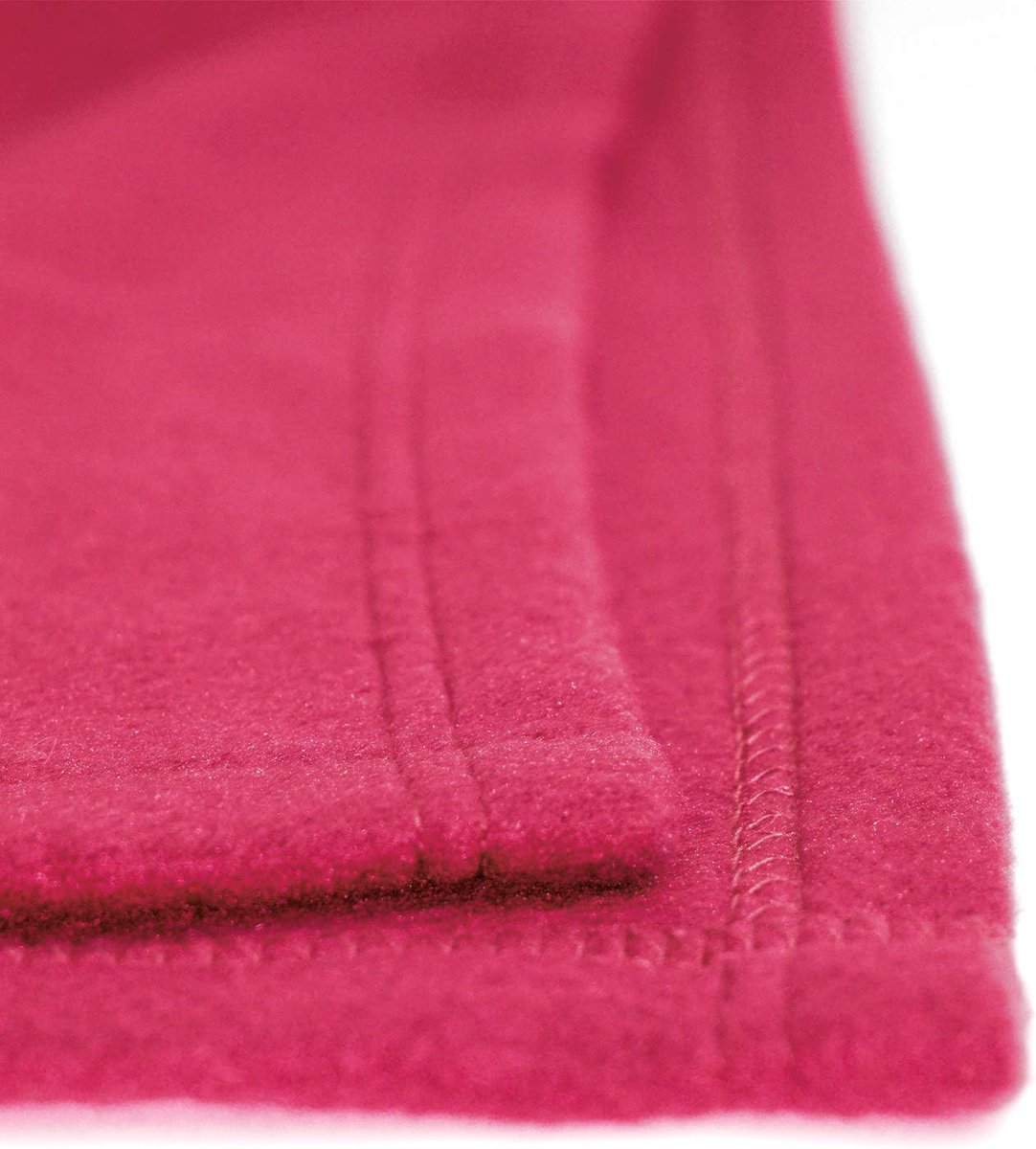SnelShoppen - Zachte Microfleece Reisdeken 50 x 60 inch, Roze - Ideaal voor Vliegtuig, Kantoor en Thuis - Lichtgewicht en Compact - 100% Polyester