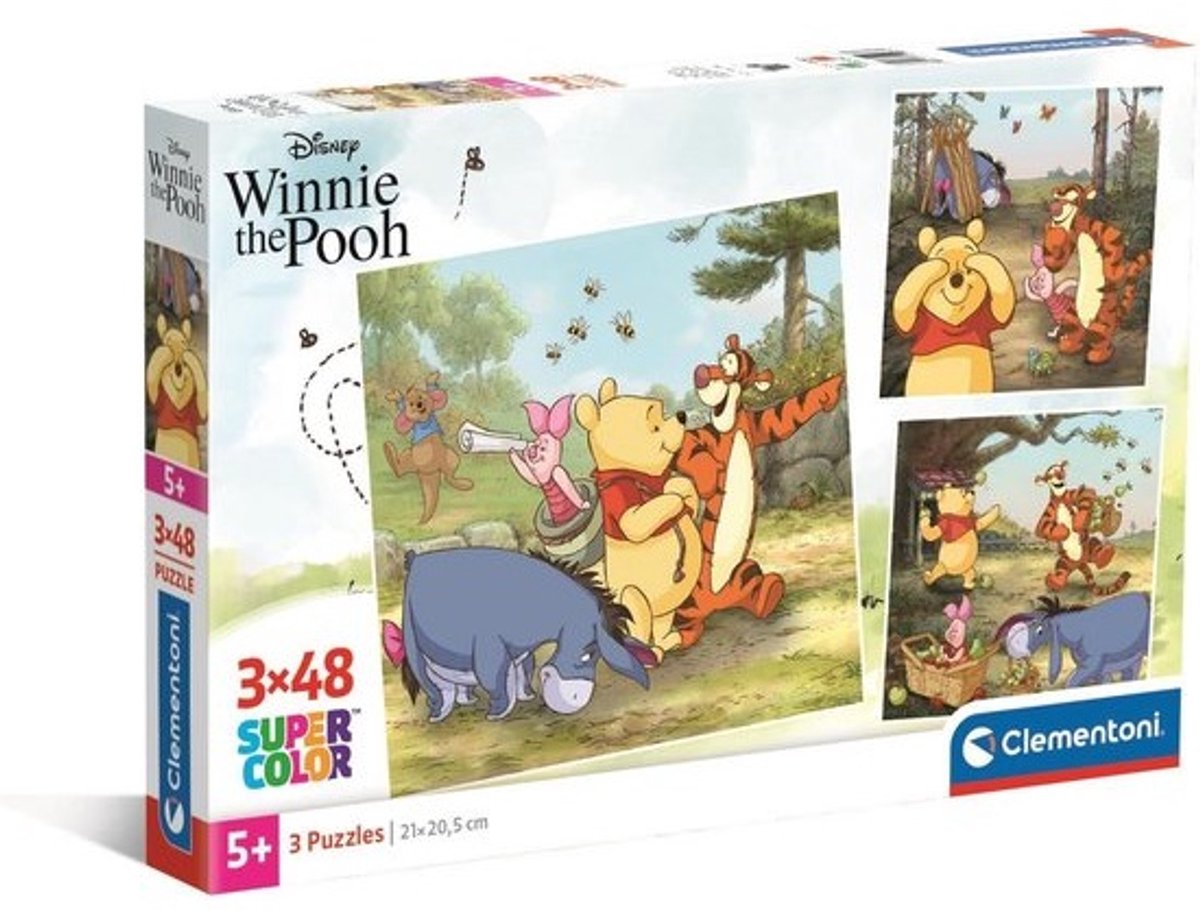 Kinderpuzzels 3x48 - Educatieve Spellen - Ontwikkeling Vaardigheden - Gerecyclede Materialen - 32x22cm - Veelkleurig
