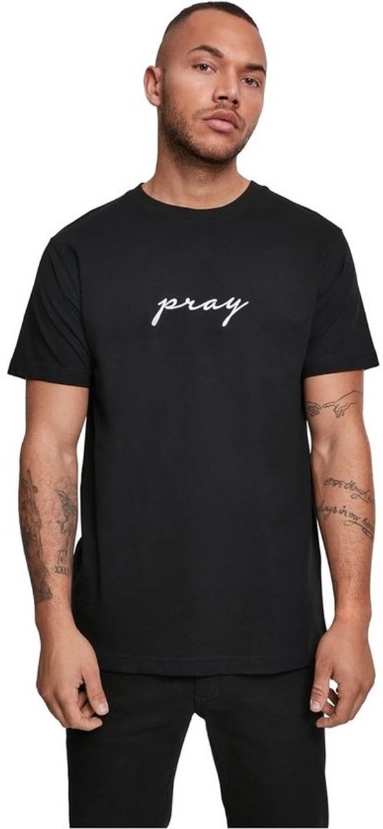 Heren T-Shirt met Geborduurd Statement op de Borst