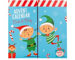 Adventskalender 2026 - santa en co - bath en body - 24 Verrassingen – Vegan beauty en verzorging -kerst cadeaukalender - boekvorm - 30 x 29 cm