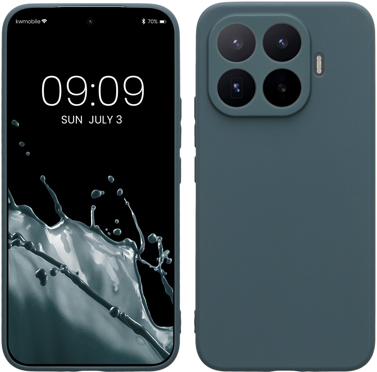 kwmobile telefoonhoesje geschikt voor Xiaomi 17T Pro - Hoesje voor smartphone - Precisie camera uitsnede - In leisteen