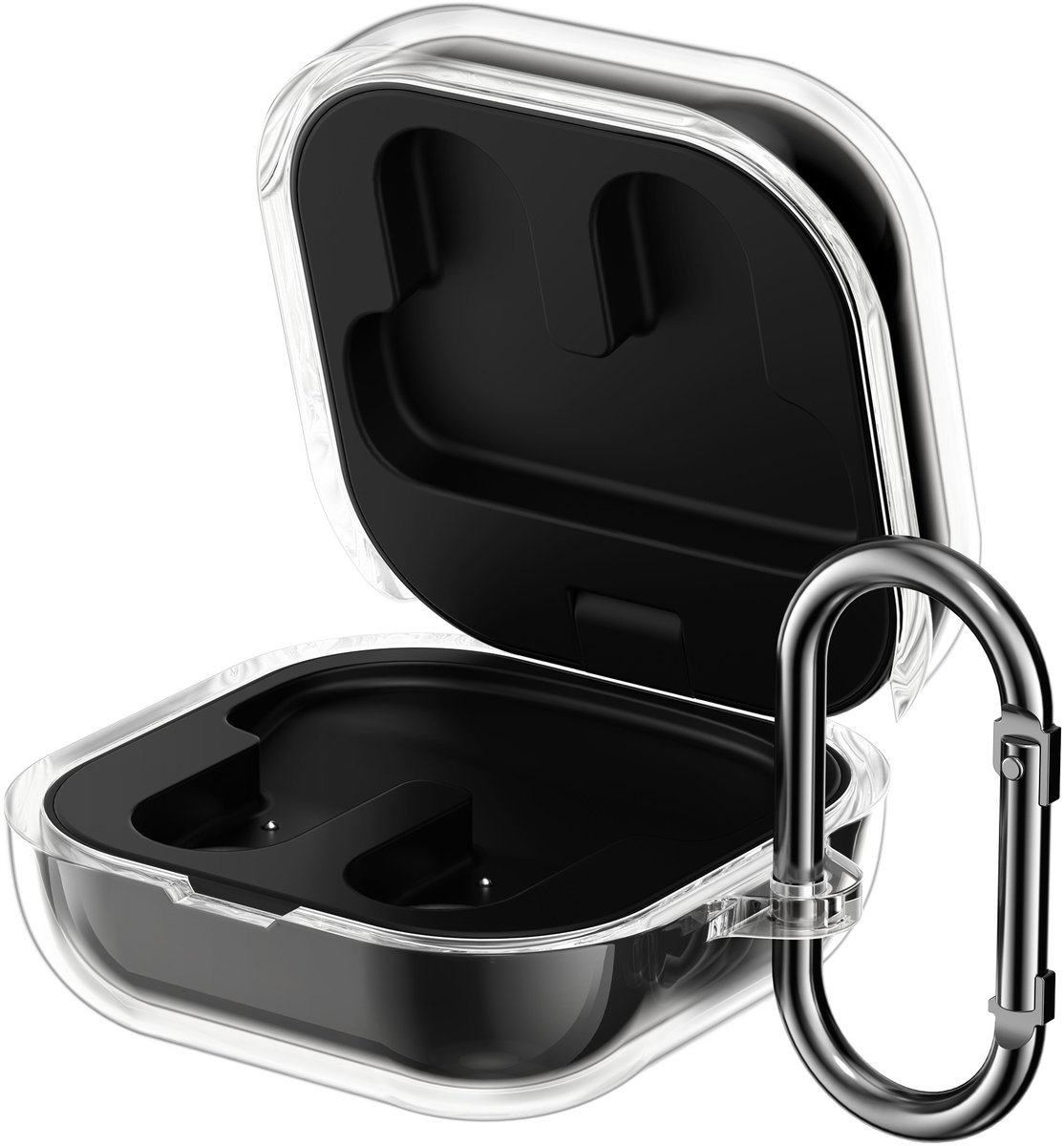 kwmobile Earphones Case for Sony LinkBuds Clip WF-LC900 Case - Clear TPU Silicone Earbuds Cover - Transparent