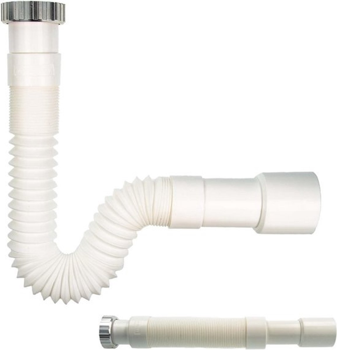 Flexibele Sifon Verlengstuk 1 1/2 inch voor Keukenafvoer en Apparaat - Uittrekbaar Ø40/50 mm