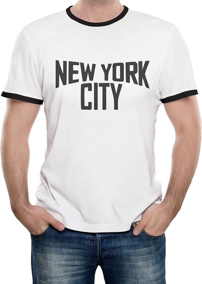Mannen T-Shirt Geïnspireerd op Muziek en New York City Stijl