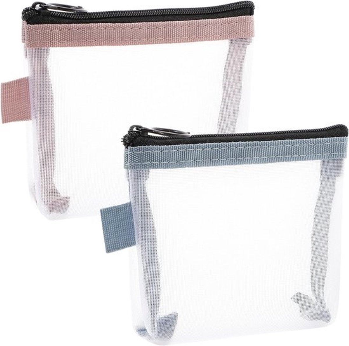 Mini Make-uptas Reisformaat - Draagbare Make-up Organizer voor Toilettas en Handtas - 2 stuks