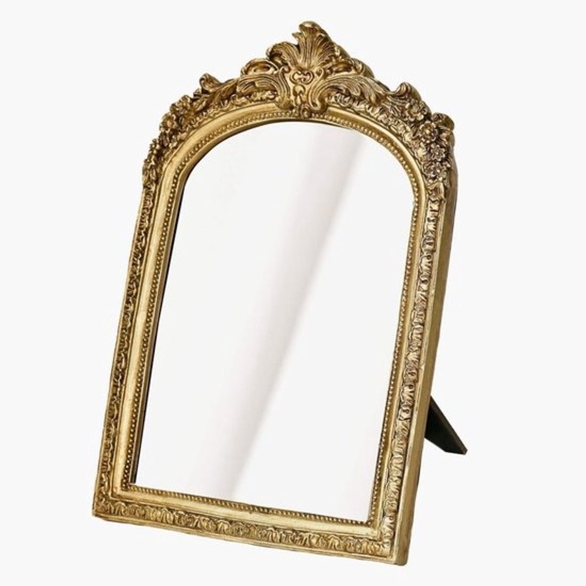 Decoratieve Vintage Make-up Spiegel met Standaard voor Tafel en Bureau